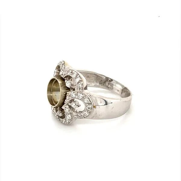 18K White Gold Fashion Ring Mounting