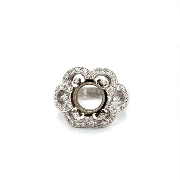 18K White Gold Fashion Ring Mounting