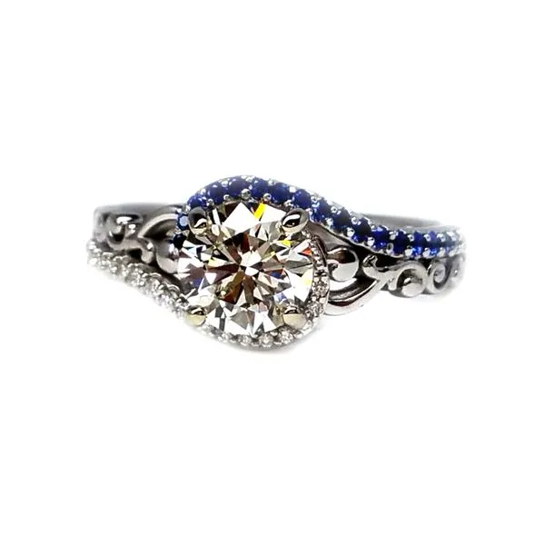 14K White Gold Engagement Ring Mounting
