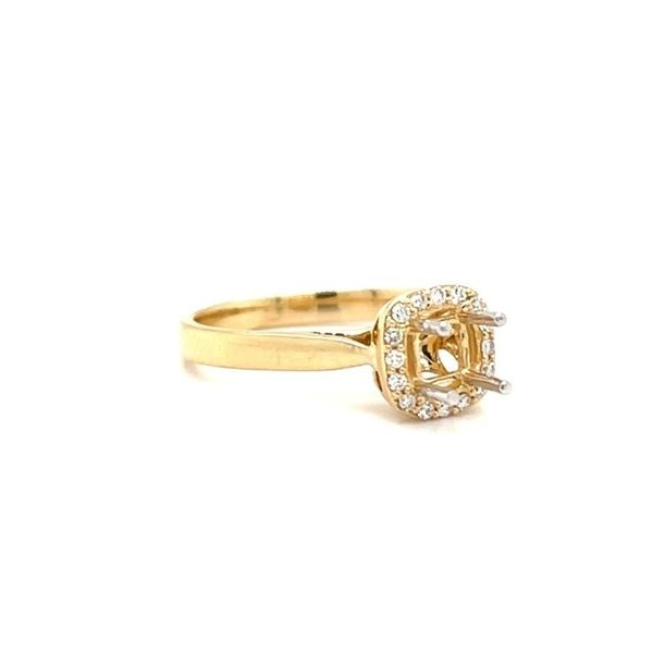 14K Yellow Gold Diamond Ring Mounting Image 2 Minor Jewelry Inc. Nashville, TN