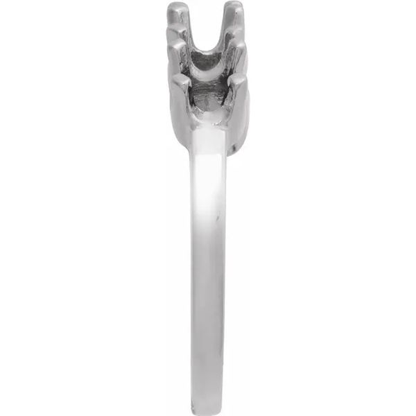14K White Round 5-Stone Anniversary Band Mounting Image 4 Minor Jewelry Inc. Nashville, TN