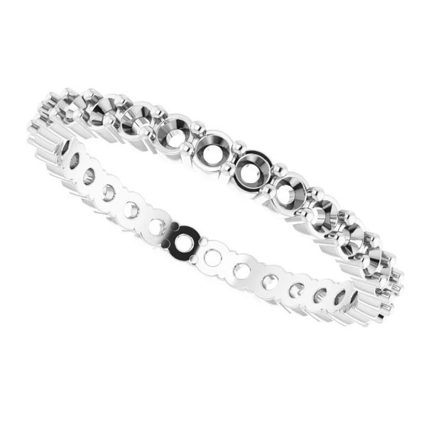 14K White Gold Eternity Band Mounting Image 2 Minor Jewelry Inc. Nashville, TN