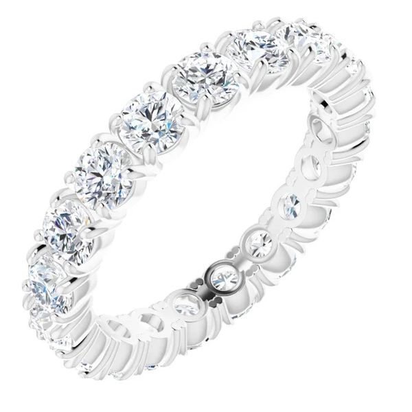 14K White Gold Eternity Band Mounting Image 5 Minor Jewelry Inc. Nashville, TN