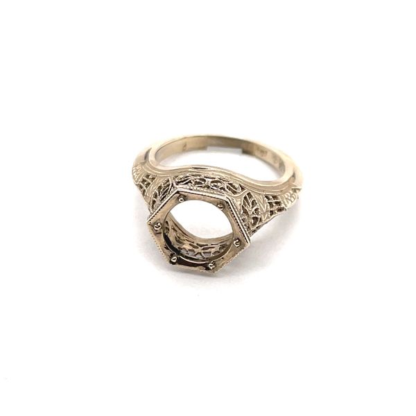 14K White Gold Ring Mounting Image 2 Minor Jewelry Inc. Nashville, TN