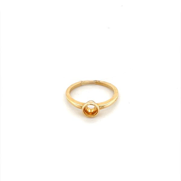 14K Yellow Gold Solitaire Engagement Ring Mounting for a 4mm Center Stone Image 5 Minor Jewelry Inc. Nashville, TN