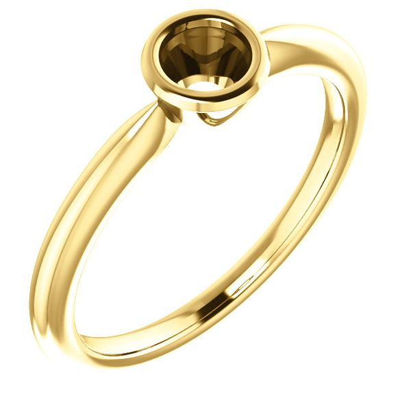 14K Yellow Gold Ring Mountings 4mm Minor Jewelry Inc. Nashville, TN