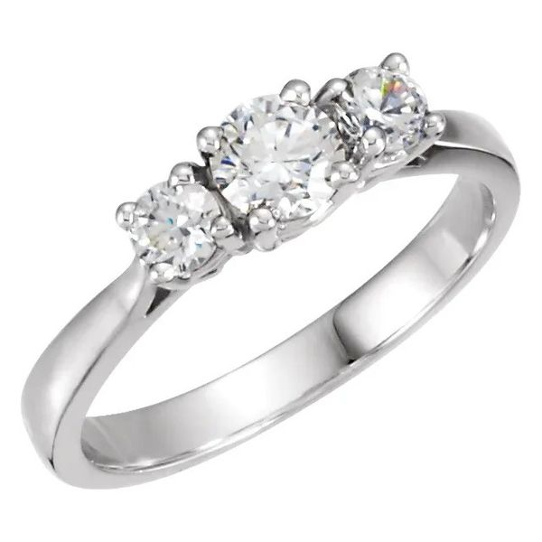 14K White Gold Bridal Ring Mounting Image 3 Minor Jewelry Inc. Nashville, TN