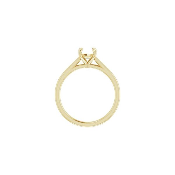 14K Yellow Gold Four Prong Solitaire Mounting Image 2 Minor Jewelry Inc. Nashville, TN
