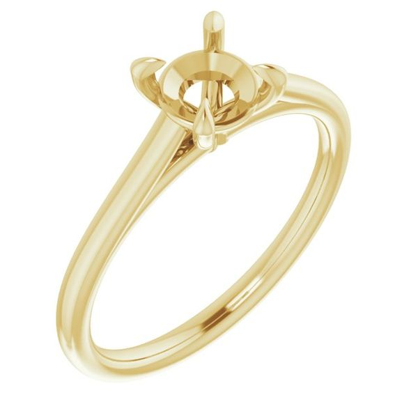 14K Yellow Gold Four Prong Solitaire Mounting Minor Jewelry Inc. Nashville, TN
