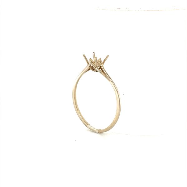 14K White Gold Solitaire Ring Mounting Image 3 Minor Jewelry Inc. Nashville, TN