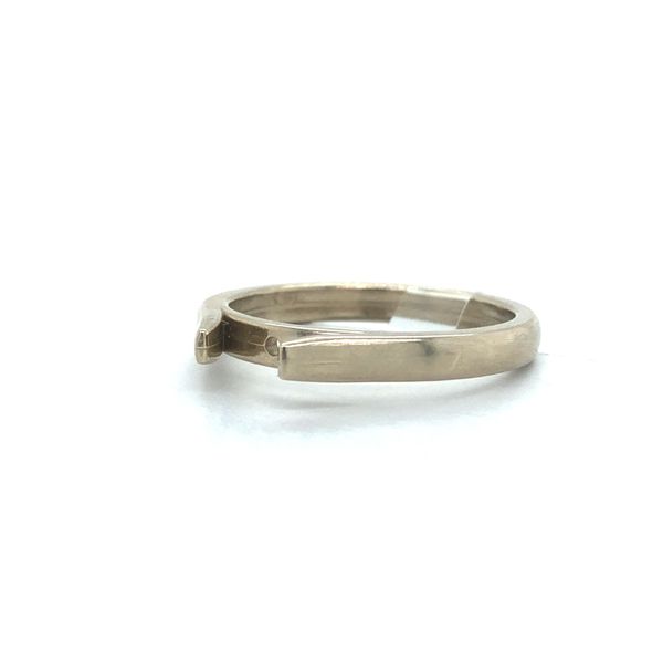 14K White Gold Cathedral Peg Shank Mounting For 5.3mm Center Image 5 Minor Jewelry Inc. Nashville, TN