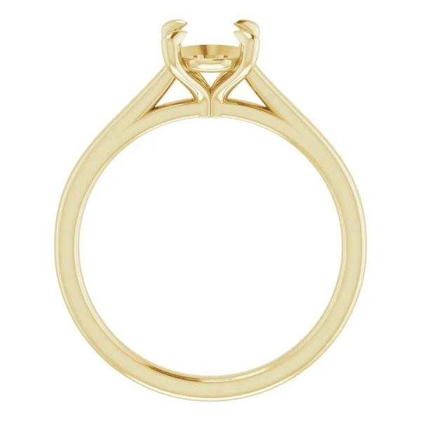 14K Yellow Gold Solitaire Mounting Image 2 Minor Jewelry Inc. Nashville, TN