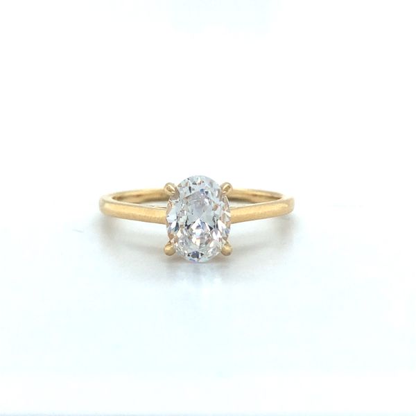 14K Yellow Gold Solitaire Mounting Image 4 Minor Jewelry Inc. Nashville, TN