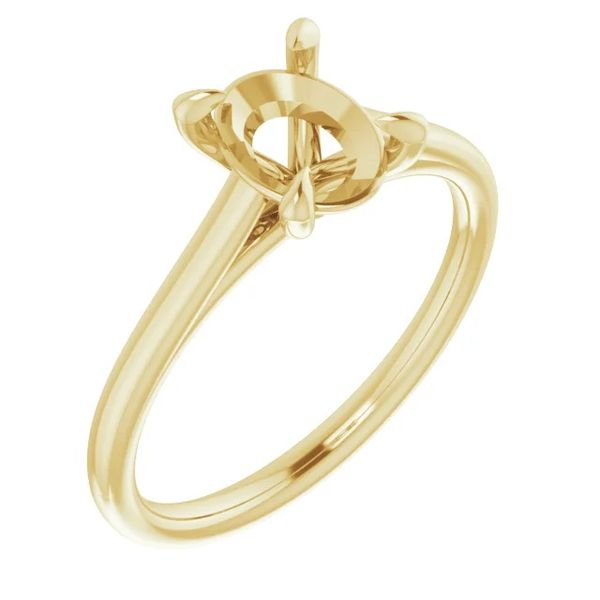 14K Yellow Gold Solitaire Mounting Minor Jewelry Inc. Nashville, TN