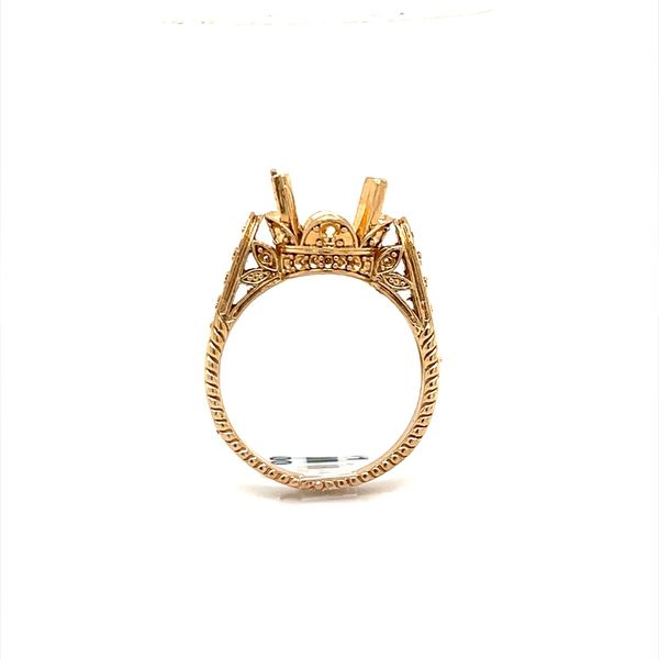 14K Yellow Gold Filigree Ring Mounting Minor Jewelry Inc. Nashville, TN