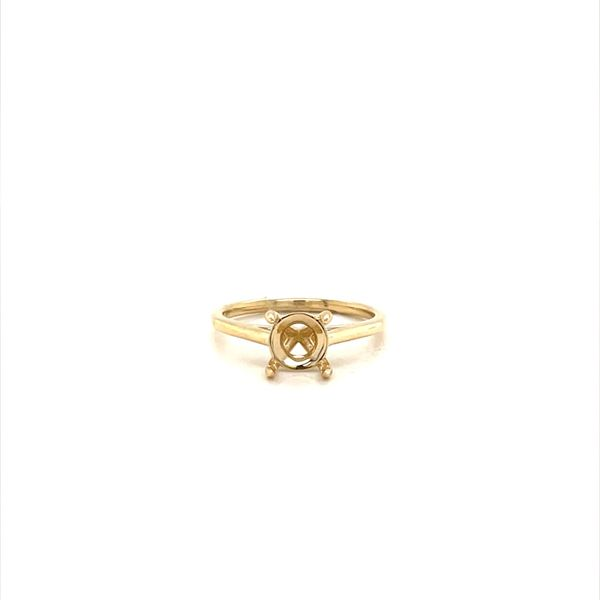 14K Yellow Gold Solitaire Engagement Ring Mounting Image 2 Minor Jewelry Inc. Nashville, TN