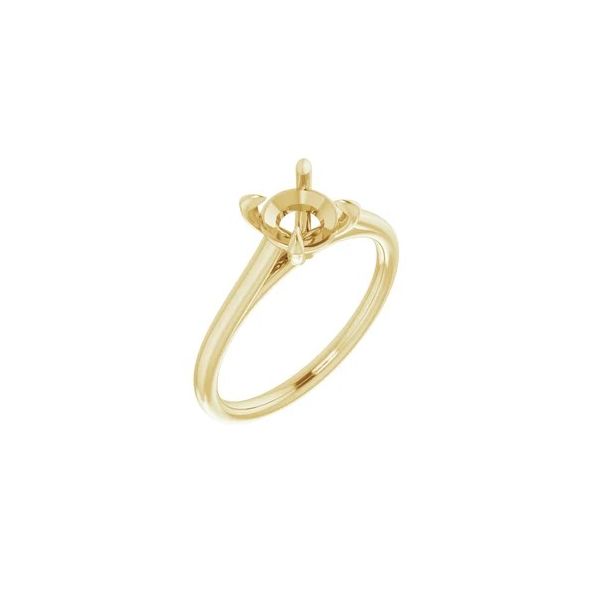 14K Yellow Gold Semi-Mount For Bridal Ring Minor Jewelry Inc. Nashville, TN