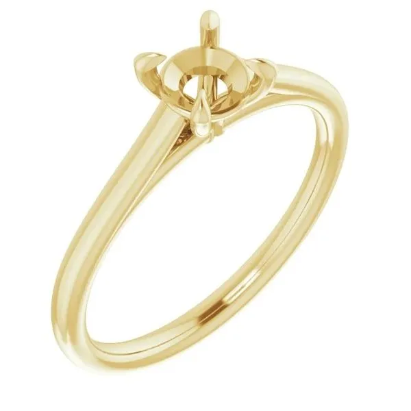 14K Yellow Gold Semi-Mount Image 2 Minor Jewelry Inc. Nashville, TN