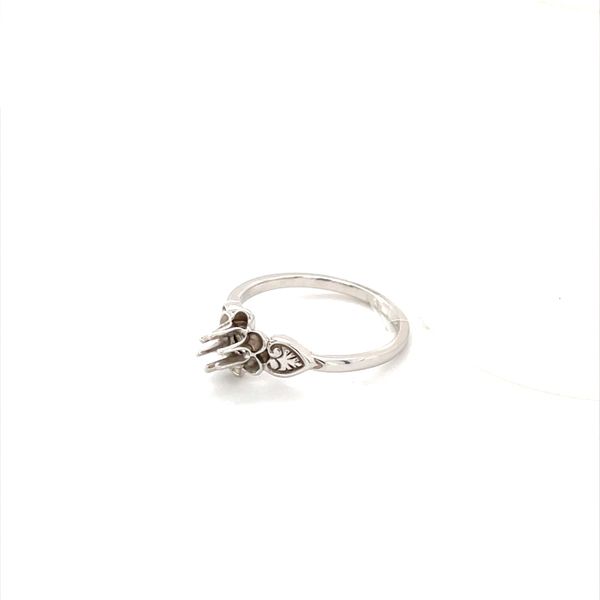 14K White Gold Flower Ring Mounting Image 2 Minor Jewelry Inc. Nashville, TN
