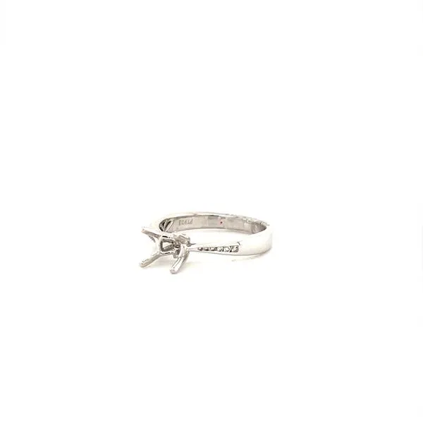 Platinum and Diamond Semi Mount Engagement Ring