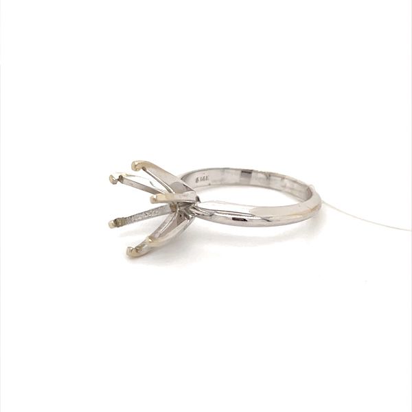 14K White Gold Engagement Ring Mounting Image 2 Minor Jewelry Inc. Nashville, TN