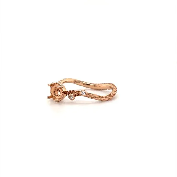 14K Rose Gold Ring Mounting Image 2 Minor Jewelry Inc. Nashville, TN