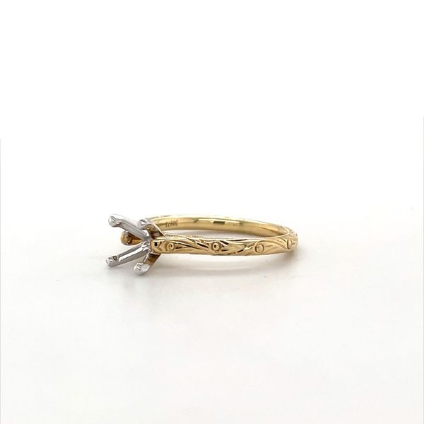 14K Yellow Gold Ring Mounting Image 2 Minor Jewelry Inc. Nashville, TN