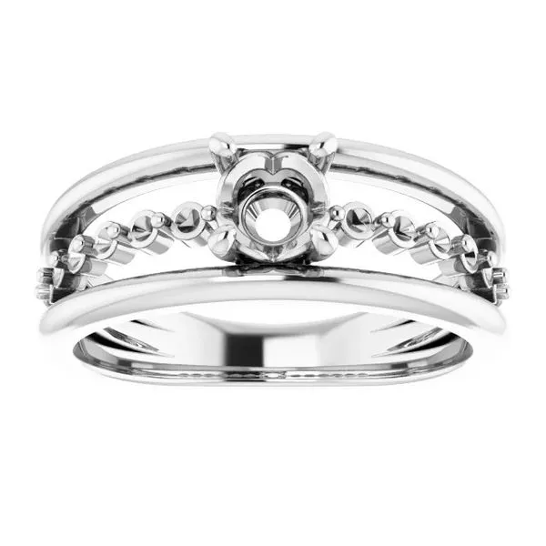 14K White Gold Ring Mounting Minor Jewelry Inc. Nashville, TN