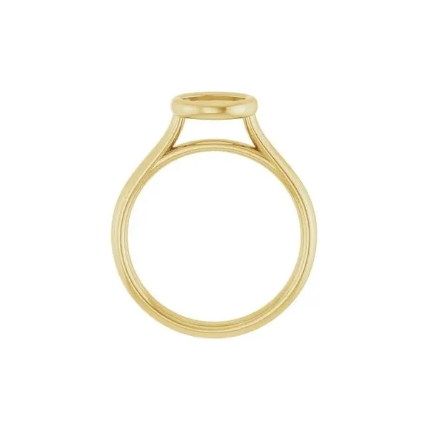 14K Yellow Gold Bezel Set Ring Mounting Image 3 Minor Jewelry Inc. Nashville, TN