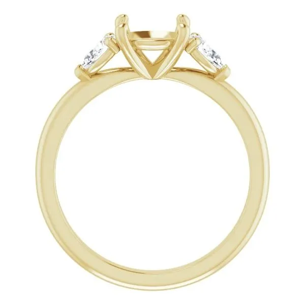14K Yellow Semi-Set Lab-Grown Diamond Engagement Ring Image 3 Minor Jewelry Inc. Nashville, TN
