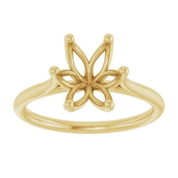 14K Yellow Gold 10x8mm Solitaire Ring Mounting Minor Jewelry Inc. Nashville, TN