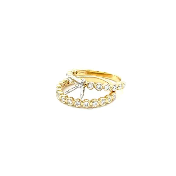14K Yellow Gold Diamond Wedding Set Image 2 Minor Jewelry Inc. Nashville, TN