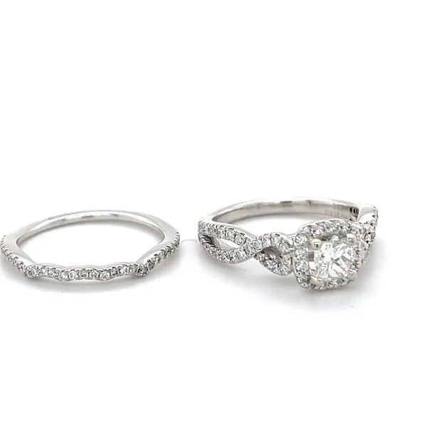 14K White Gold Diamond Wedding Set Image 2 Minor Jewelry Inc. Nashville, TN