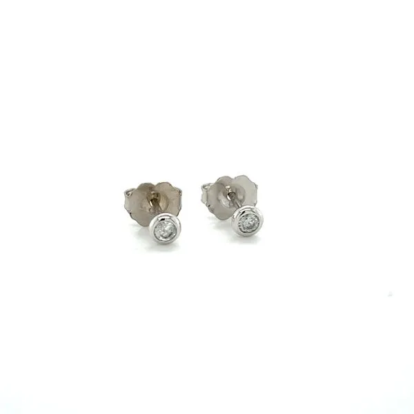 14K White Gold Diamond Stud Earrings similar item image
