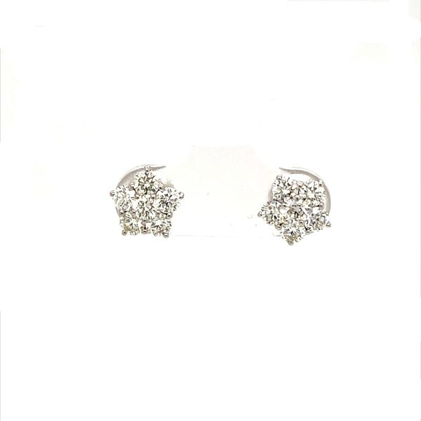 14K White Gold Diamond Earrings Minor Jewelry Inc. Nashville, TN