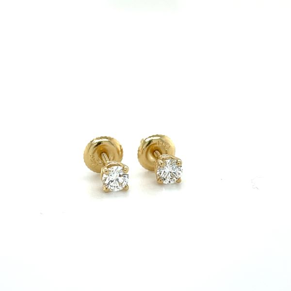 14K Yellow Gold Diamond Stud Earrings Minor Jewelry Inc. Nashville, TN