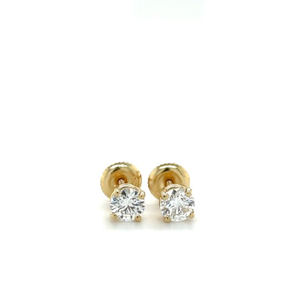14K Yellow Gold Diamond Stud Earrings Minor Jewelry Inc. Nashville, TN