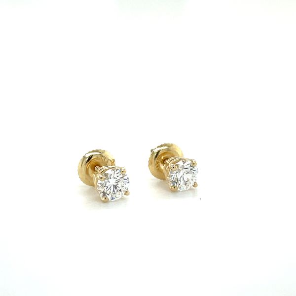 14K Yellow Gold Diamond Stud Earrings Minor Jewelry Inc. Nashville, TN