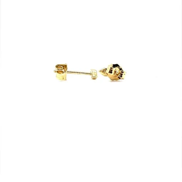 14K Yellow Gold Diamond Stud Earrings Image 2 Minor Jewelry Inc. Nashville, TN