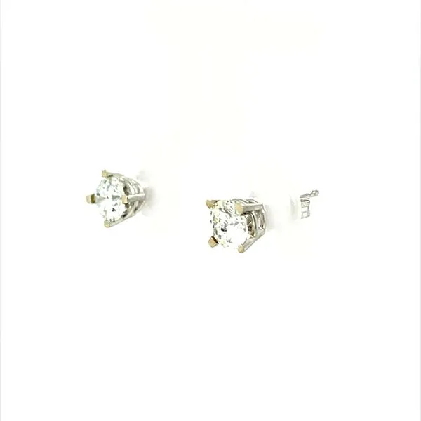 14K White Gold Diamond Earrings Image 2 Minor Jewelry Inc. Nashville, TN