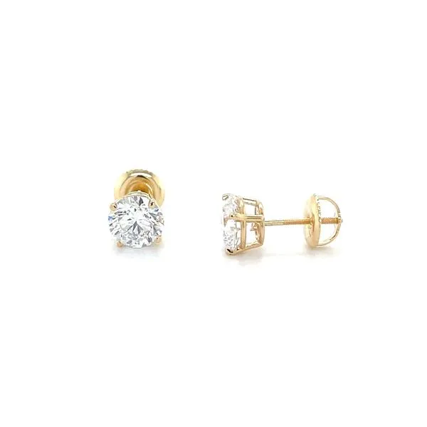 2cttw 14K Yellow Gold Lab Diamond Stud Earrings Minor Jewelry Inc. Nashville, TN