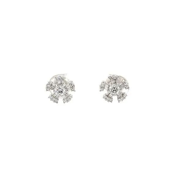14K White Gold Diamond Stud Earrings Minor Jewelry Inc. Nashville, TN