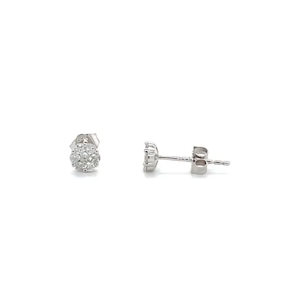 14K White Gold Diamond Stud Earrings Minor Jewelry Inc. Nashville, TN