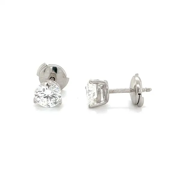 Platinum Solitaire Diamond Protector-Back Stud Earrings Minor Jewelry Inc. Nashville, TN