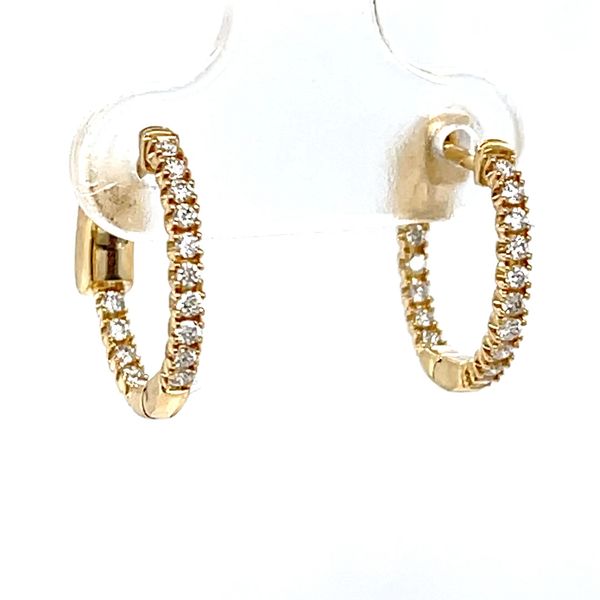 Diamond Earring Hoop 15mm 14k Minor Jewelry Inc. Nashville, TN