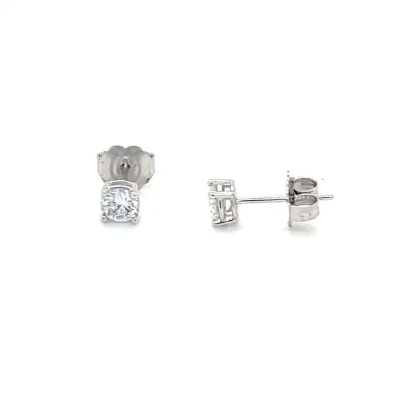 14K White Gold Lab Grown Diamond Stud Earrings Minor Jewelry Inc. Nashville, TN