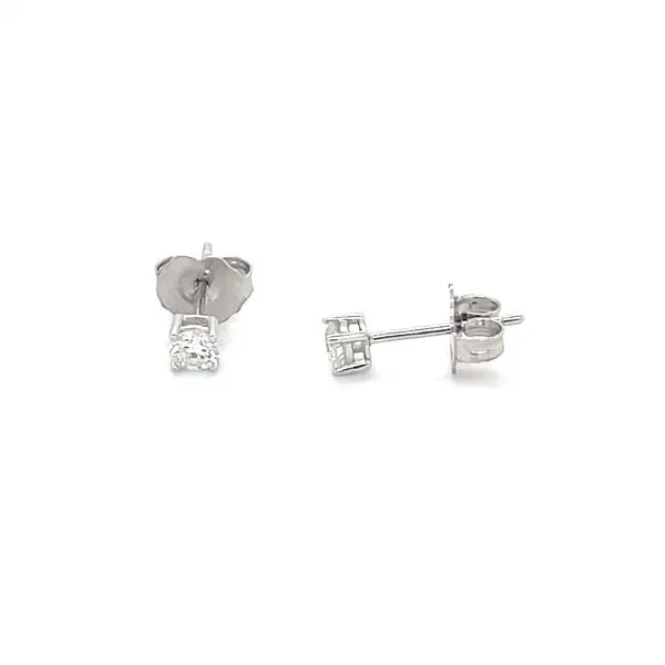 14K White Gold Lab Grown Diamond Stud Earrings Minor Jewelry Inc. Nashville, TN