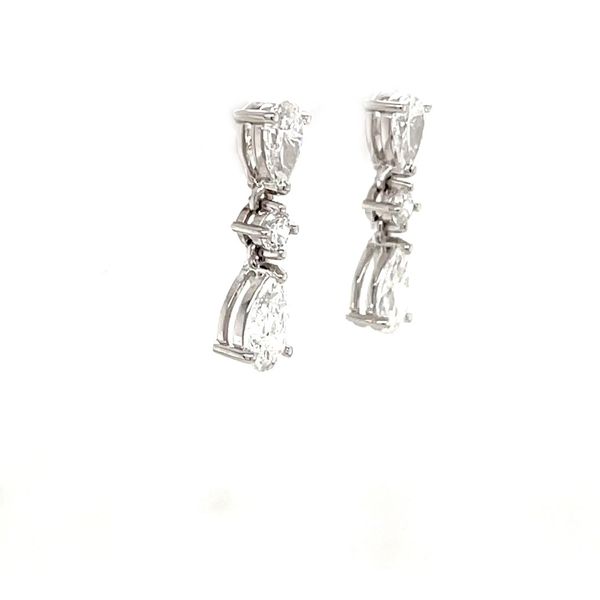 2cttw 14K White Gold Lab Diamond Drop Earrings Image 3 Minor Jewelry Inc. Nashville, TN