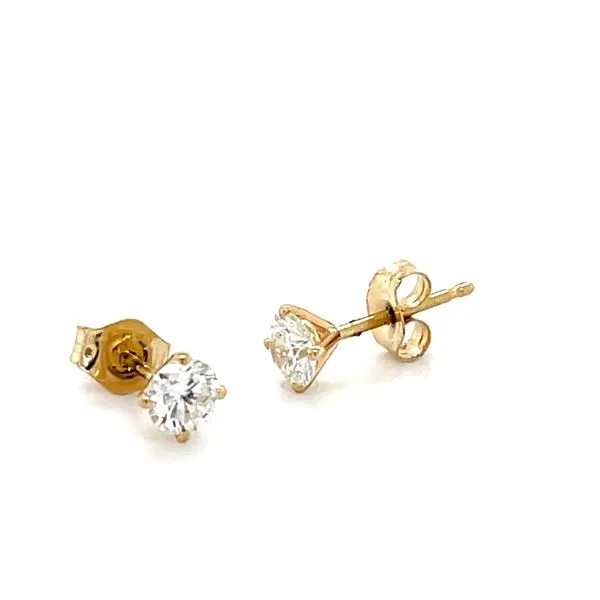 1/2ct  14K  Lab Diamond Stud Earrings Image 2 Minor Jewelry Inc. Nashville, TN
