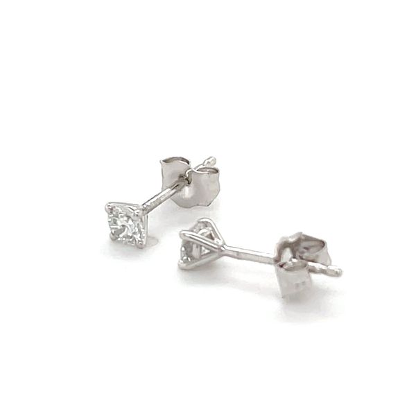 0.25cttw 14K White Gold Lab Diamond Studs Image 3 Minor Jewelry Inc. Nashville, TN